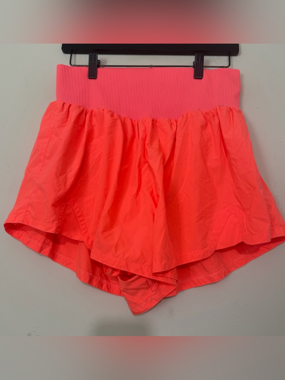 Free People Electric Sunset Orange Carpe Diem Shorts SIZE XL - Picture 2 of 6